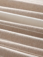 Плед с кисточками «Этель» Beige stripe, 130×160 см, бежевый - Фото 5