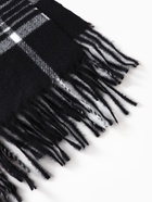 Плед с бахромой «Этель. Клетка», 120×160 см, чёрный - Фото 6