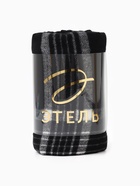 Плед с бахромой «Этель. Клетка», 120×160 см, чёрный - Фото 7