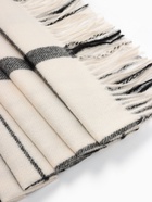 Плед с бахромой «Этель. Клетка», 130×160 см, молочный - Фото 7