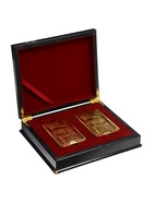 УЦЕНКА Карты игральные пластиковые «Золотая коллекция», 2 колоды по 54 шт. - Фото 1