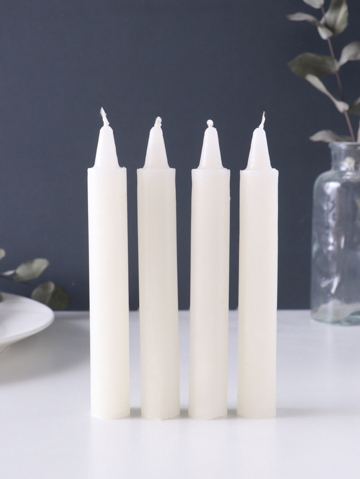 Набор свечей парафиновых хозяйственных 40 г, 4 шт., 15-16 см, 5 ч - Фото 1