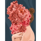 УЦЕНКА Алмазная вышивка на раме с полным заполнением «Девушка с цветами», 30×40 см 10886907