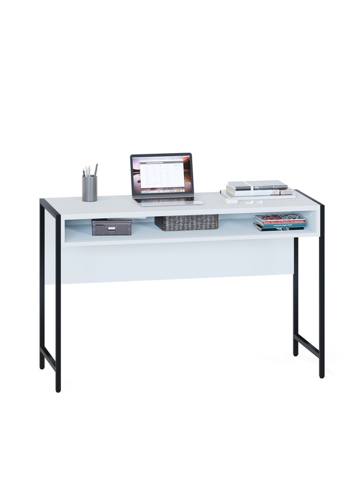 Стол письменный «Лофт», с нишей, 1170×449×755 мм, цвет белый - Фото 1