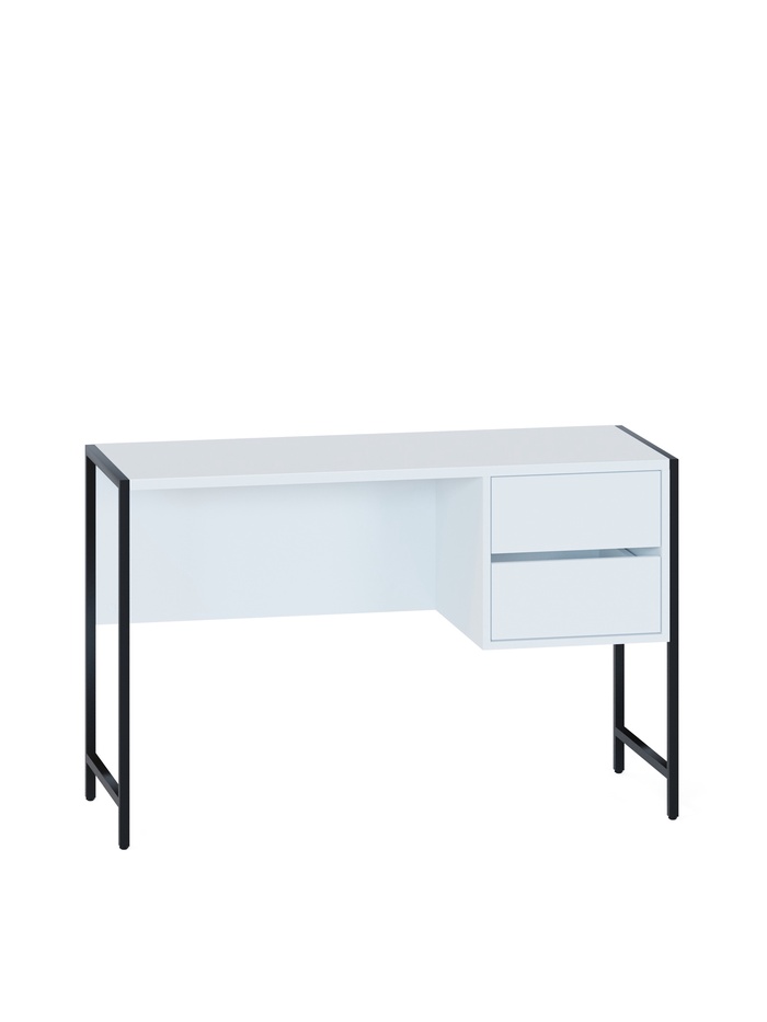 Стол письменный «Лофт», 2 ящика, 1170×446×755 мм, цвет белый - Фото 1