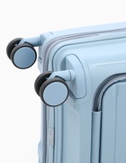 Чемодан на колёсах Bagvoyage маленький 46 л (S), на молнии, с увеличением, отдел для ноутбука, кодовый замок, 4 колеса, голубой - Фото 11