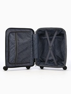 Чемодан на колёсах Bagvoyage маленький 46 л (S), на молнии, с увеличением, отдел для ноутбука, кодовый замок, 4 колеса, чёрный - Фото 3