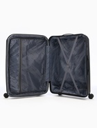 Чемодан на колёсах Bagvoyage большой 111 л (L), на молнии, с увеличением, кодовый замок, 4 колеса, чёрный - Фото 3