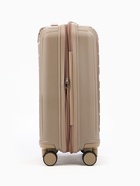 Чемодан на колёсах Bagvoyage маленький 46 л (S), на молнии, с увеличением, отдел для ноутбука, кодовый замок, 4 колеса, бежевый - фото 41386547