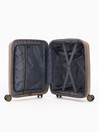 Чемодан на колёсах Bagvoyage маленький 46 л (S), на молнии, с увеличением, отдел для ноутбука, кодовый замок, 4 колеса, бежевый - фото 41386551