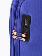 Чемодан на колёсах Bagvoyage большой 113 л (L), на молнии, с увеличением, кодовый замок, 4 колеса, васильковый - Фото 4