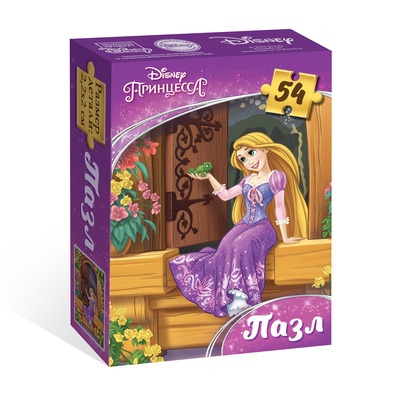 Пазлы «Рапунцель», 54 детали, Принцессы