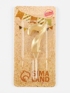 Свеча в торт «Театральная», цифра 7, золотой металлик 10870112