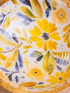 Салатник «Желтые и синие цветы», 17.5×17.5×6.5 см, дерево манго - Фото 3