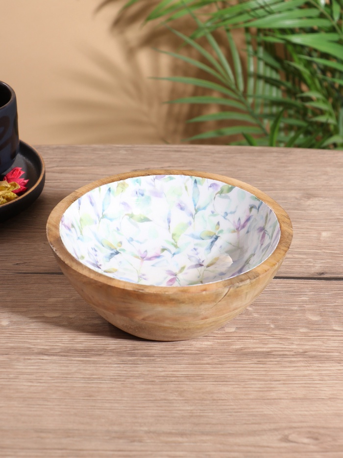Миска «Оттенки сирени»,17.5×17.5×6.5 см, дерево манго - Фото 1