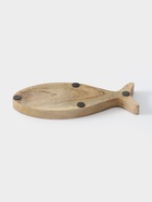 Блюдо в форме рыбки «Оливковая ветвь», 25.5×10×2 см, дерево манго 10563658