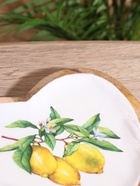 Блюдо в форме сердца «Лимоны», 20.5×20×2.3 см, дерево манго - Фото 2