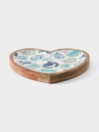 Блюдо в форме сердца «Крабы», 20.5×20×2.3 см, дерево манго - фото 23587646