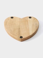 Блюдо в форме сердца «Оттенки сирени», 20.5×20×2.3 см, дерево манго - фото 23587653