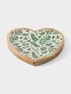 Блюдо в форме сердца «Оливковая ветвь», дерево манго, 20.5×20×2.3 см - фото 23587656