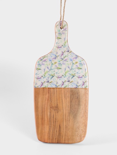 Доска разделочная прямоугольная «Оттенки сирени», 41×18 см, дерево манго