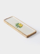 Блюдо прямоугольное «Лимоны», 41×15 см, дерево манго - фото 23587661