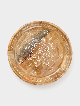 Блюдо «Пряник», 25×25×5 см, дерево манго