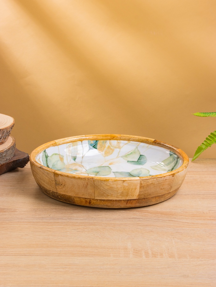 Блюдо «Листья», 25×25×4.5 см, дерево манго - Фото 1