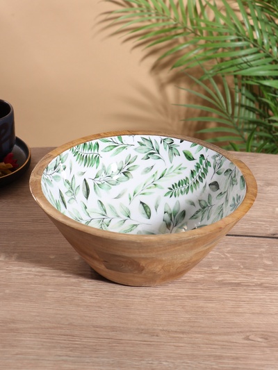 Салатник «Оливковая ветвь», 25×25×10 см, дерево манго