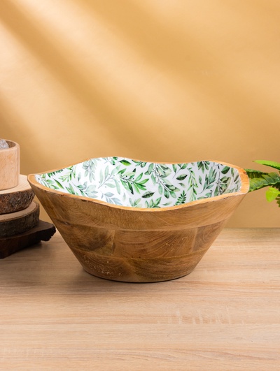 Салатник «Оливковая ветвь», 29×29×11 см, дерево манго