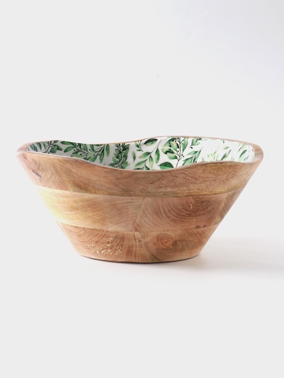 Салатник «Оливковая ветвь», 29×29×11 см, дерево манго