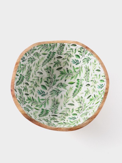 Салатник «Оливковая ветвь», 29×29×11 см, дерево манго