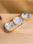 Набор розеток на подносе «Крабы», 3 шт., 33.5×13×6.5 см, дерево манго - Фото 2