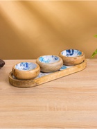 Набор розеток на подносе «Крабы», 3 шт., 33.5×13×6.5 см, дерево манго - Фото 3