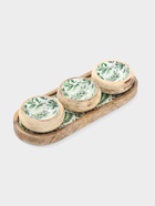 Набор розеток на подносе «Оливковая ветвь», 3 шт., 33.5×13×6.5 см, дерево манго - Фото 1