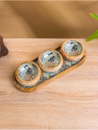 Набор розеток на подносе «Мудрый слон», 3 шт., 33.5×13×6.5 см, дерево манго - Фото 2