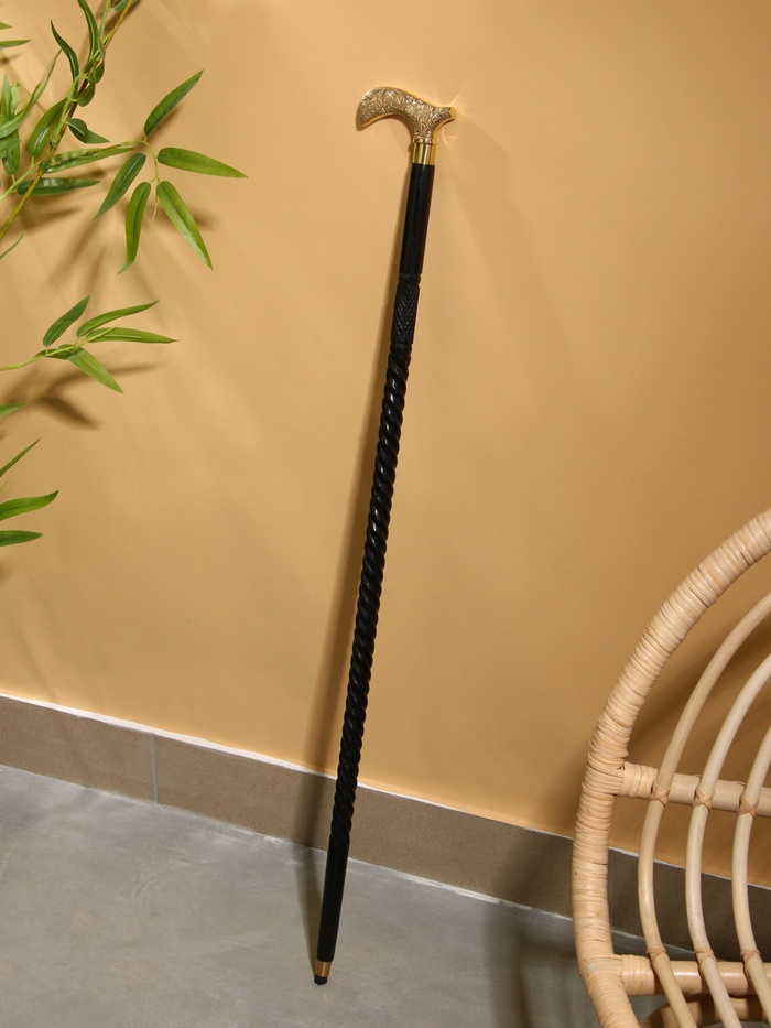 Трость «Завиток», 92 см, шишам, латунь - Фото 1