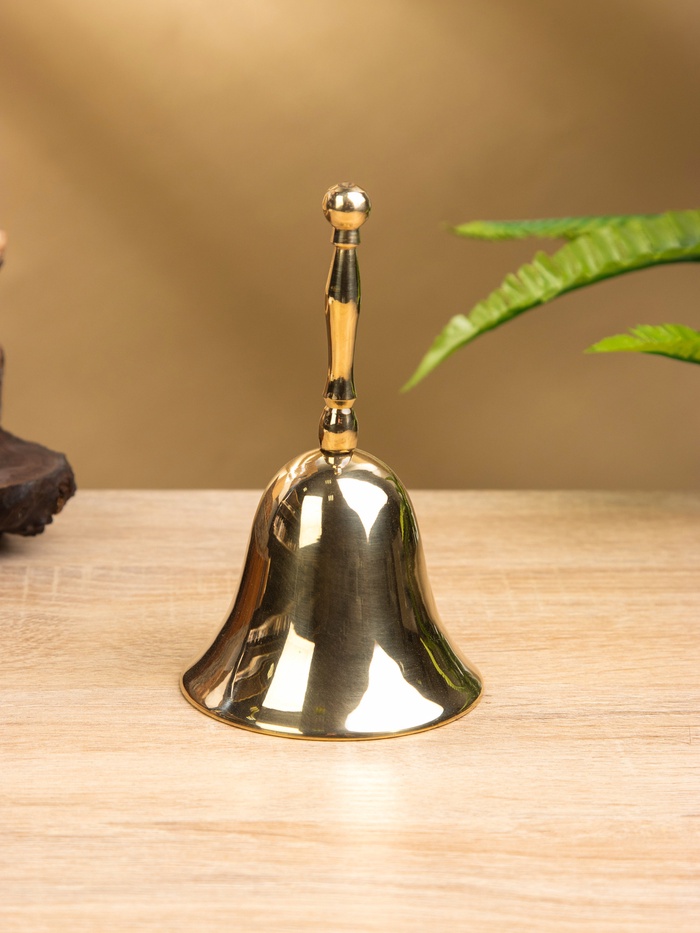 Колокольчик, 8×8×14 см, латунь - Фото 1