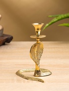 Подсвечник «Золотая кобра», латунь, 8.5×11×12.5 см 10620476