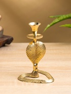 Подсвечник «Золотая кобра», латунь, 8.5×11×12.5 см 10620476
