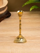 Подсвечник «Павлиний хвост», латунь, 7×7×19 см - фото 808938882