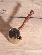 Турка «Золотые узоры», 450 мл, латунь, с деревянной ручкой 10620493 Турка «Золотые узоры», 450 мл, латунь, с деревянной ручкой 10620493