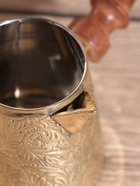 Турка «Золотые узоры», 250 мл, латунь, с деревянной ручкой 10620494 Турка «Золотые узоры», 250 мл, латунь, с деревянной ручкой 10620494