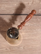 Турка «Золотые узоры», 250 мл, латунь, с деревянной ручкой 10620494 Турка «Золотые узоры», 250 мл, латунь, с деревянной ручкой 10620494