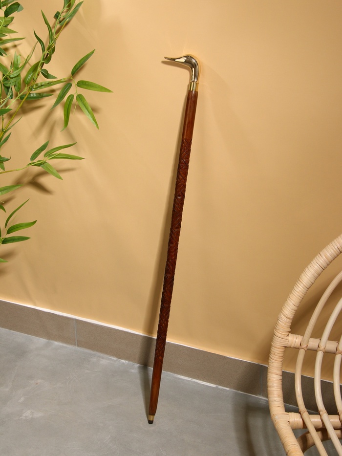 Трость «Селезень», шишам, латунь, 95 см