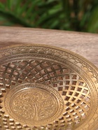 Блюдо сервировочное «Ажурное», латунь, 17×17×3 см - фото 808974743