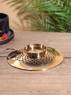 Блюдо сервировочное «Ажурное», латунь, 17×17×3 см - фото 808974745