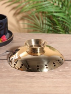 Чаша "Золотой павлин" латунь с перламутром 16,5х16,5х5 см - фото 808974753