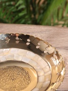 Блюдо сервировочное "Жар-Птица" латунь с перламутром 19,5х19,5х5,5 см - фото 808974767