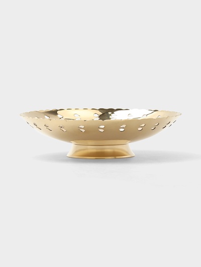 Блюдо сервировочное «Жар-Птица», 19.5×19.5×5.5 см, латунь с перламутром